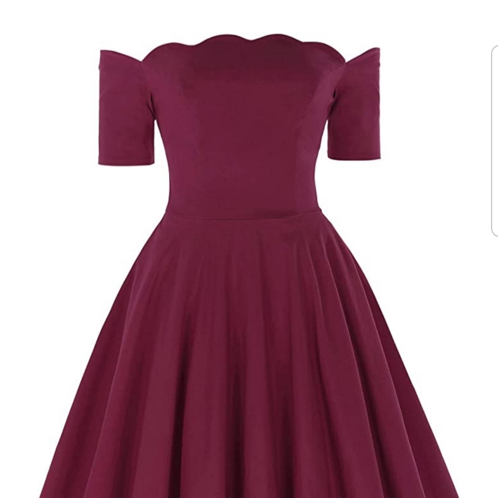 Off The Shoulder Swing Dress